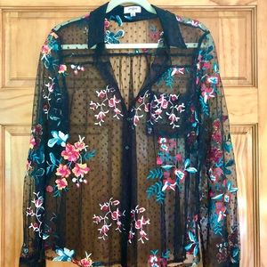 Lacey Embroidered Blouse